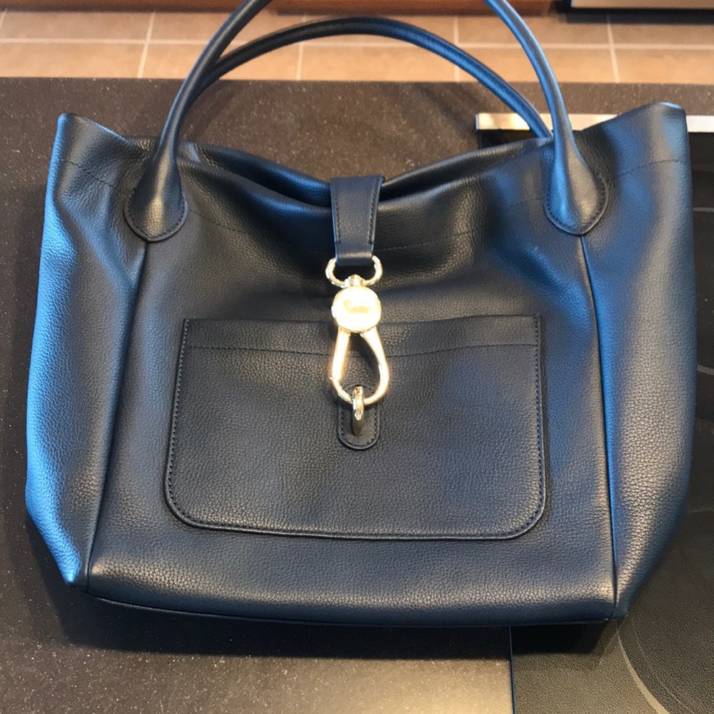 Dooney & Bourke Belvedere Logo Lock Shoulder Bag